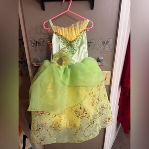 Disney Sparkling Green and Gold Princess Dress 👗